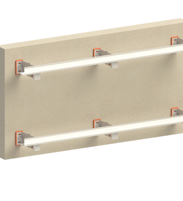 Briklok profiles in vertical position Image