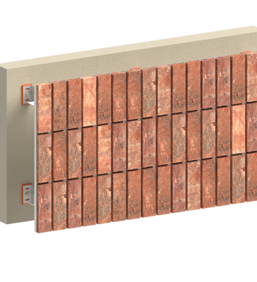 Briklok profiles in vertical position Image